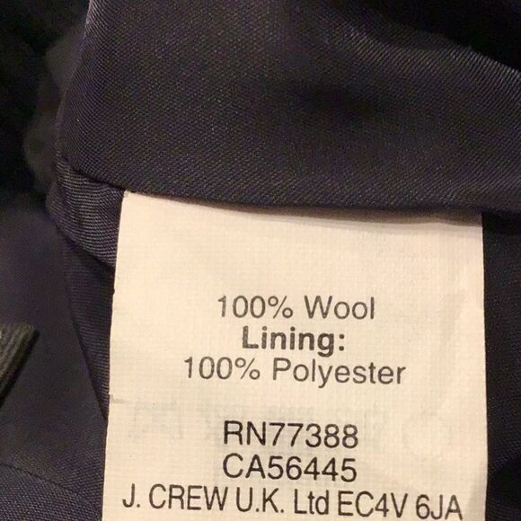 J. Crew Gray Navy Blue Panel 100% Wool No. 2 Pencil Skirt - Picture 14 of 14
